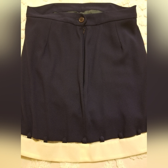 Skirt Suit De Classico Collection Navy Blue Coat Jacket Skirt Suit size 14 16 - Picture 4 of 11